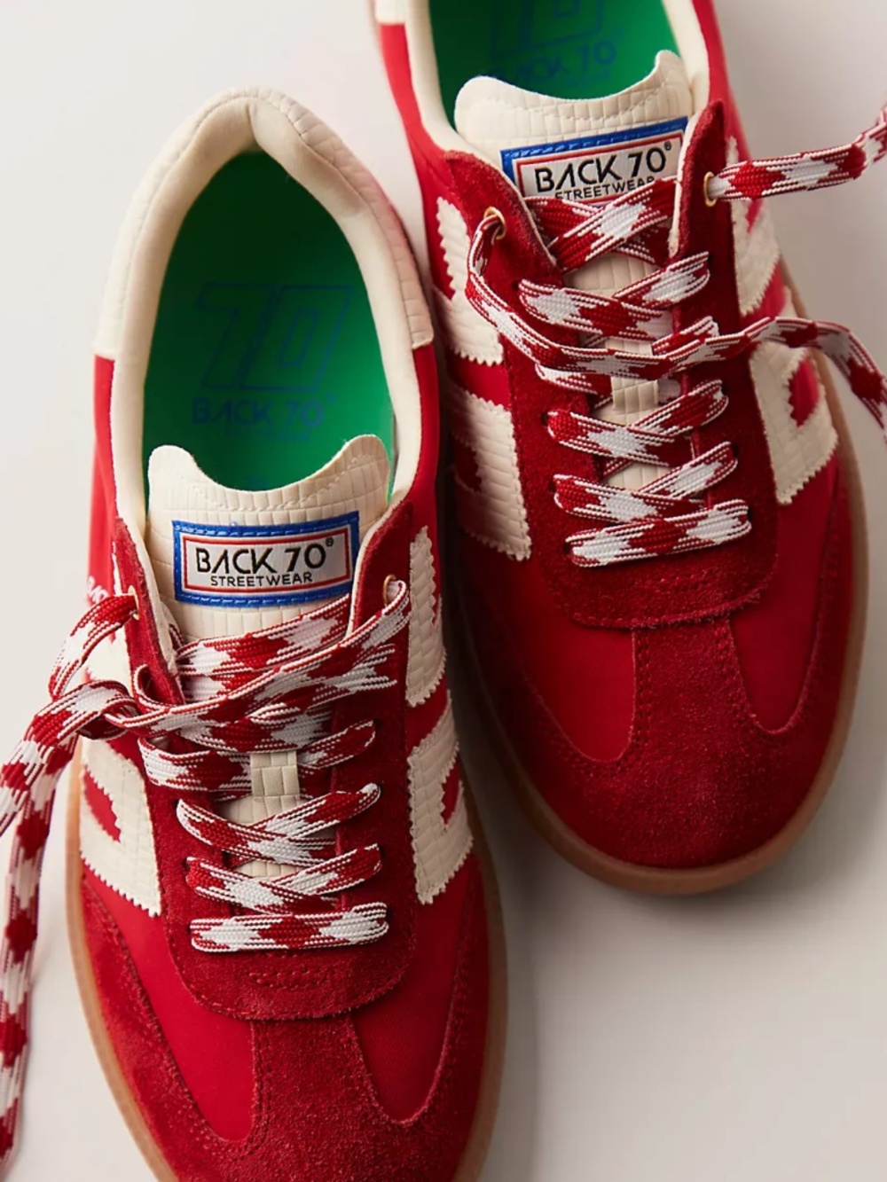 BACK 70 GHOST Sneaker FREE PEOPLE Tennis Shoe Red Size 36 5.5 6 NEW NIB